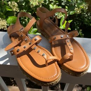 Via spiga flatform espadrille sandals with stud